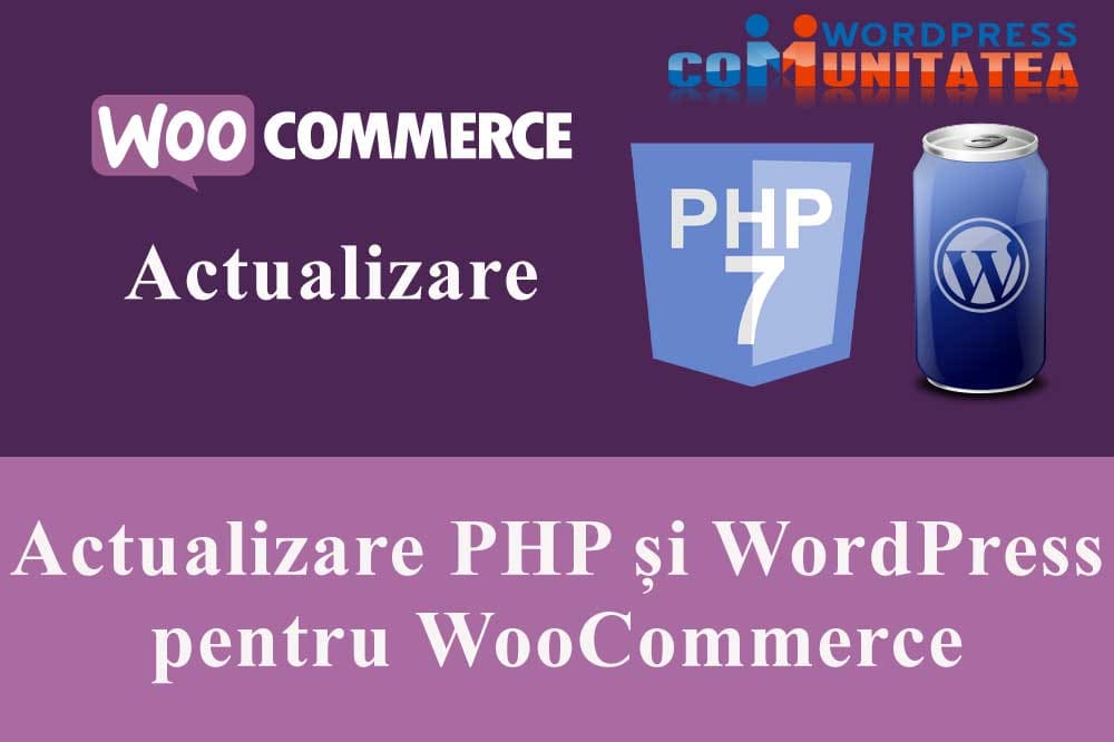 Actualizare PHP și WordPress pentru WooCommerce