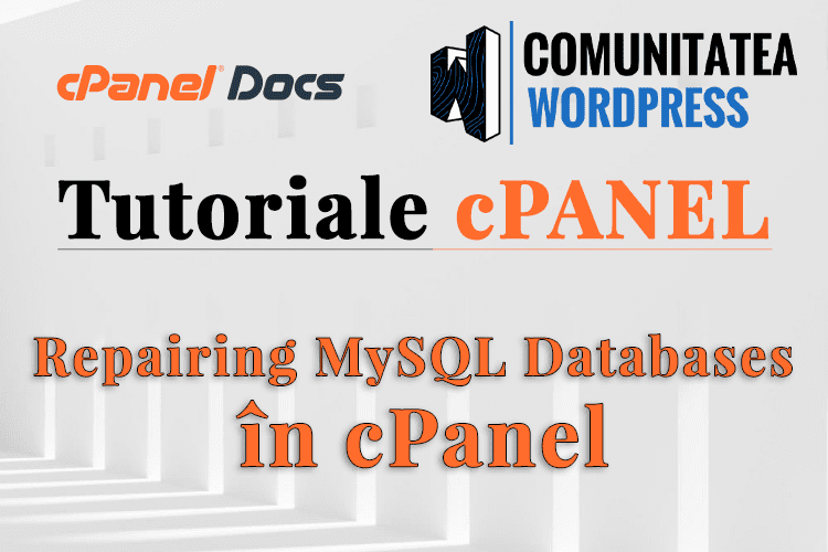 Cum repari o bază de date MySQL folosind phpMyAdmin în cPanel