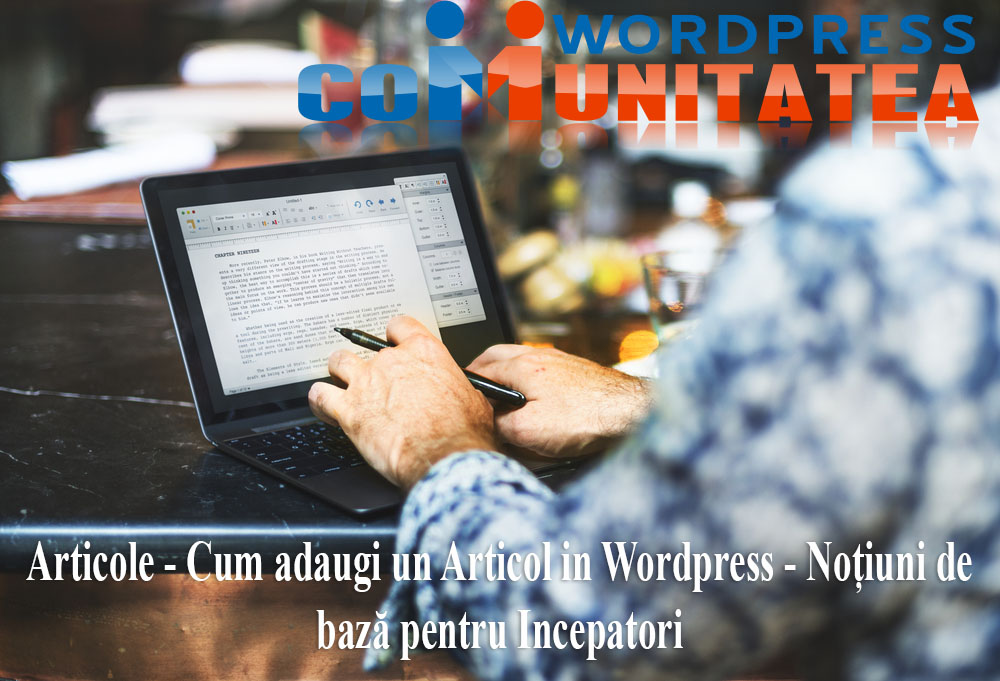 Cum adaugi un Articol in Wordpress – Notiuni pentru Incepatori