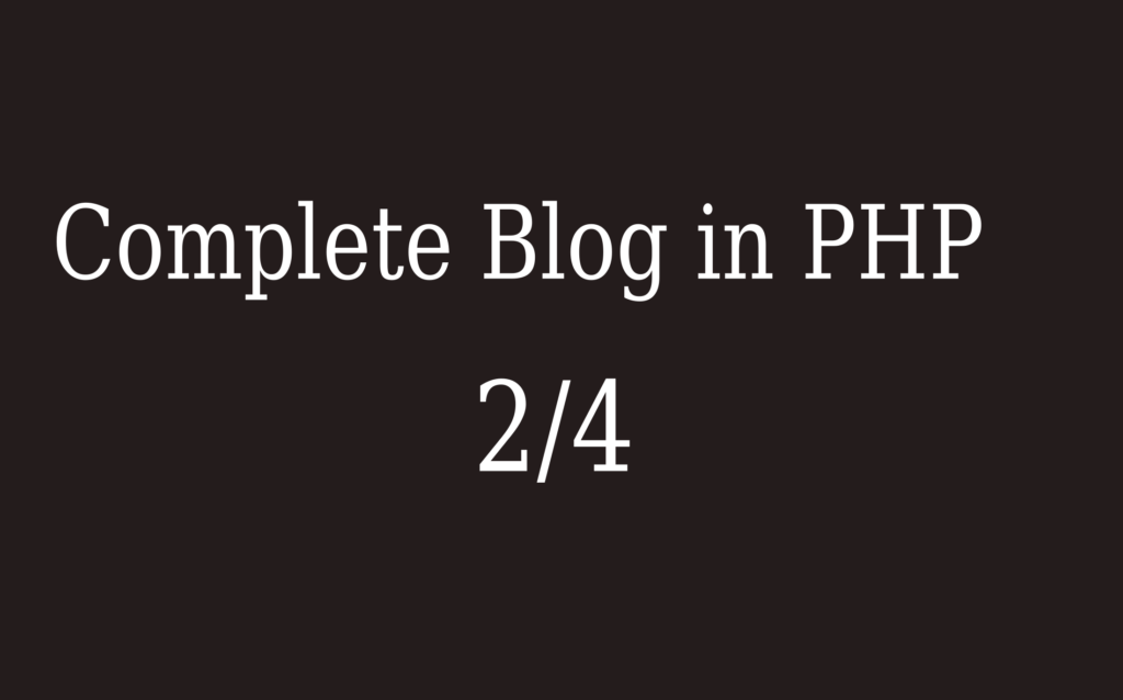 Cómo crear un blog en PHP y una base de datos MySQL - DB Design
