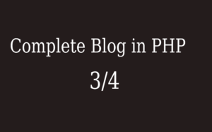 Cómo crear un blog en PHP y base de datos MySQL - Backend