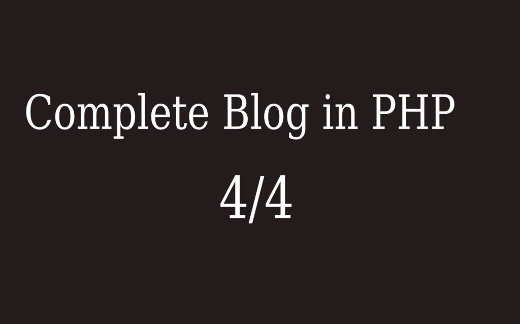 Cómo crear un blog en PHP y base de datos MySQL - Publicaciones de administración