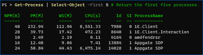 powershell ise comentario