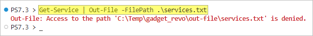 powershell redirigir toda la salida al archivo