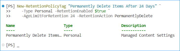 politicas de retencion office 365