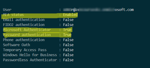 obtener el estado de mfa para todos los usuarios powershell