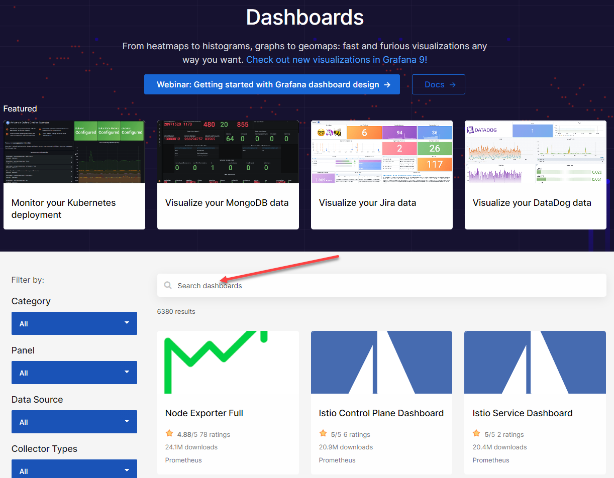 Grafana prefabricado
