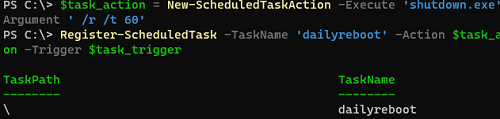 powershell crear tarea programada
