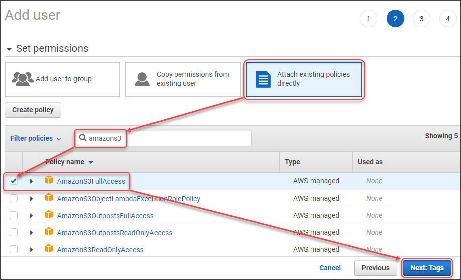 comprobar la versión de aws cli