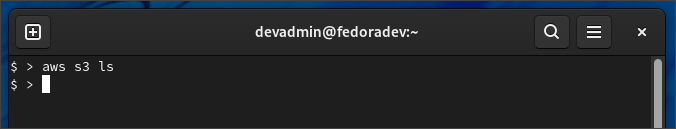 aws línea de comandos mac