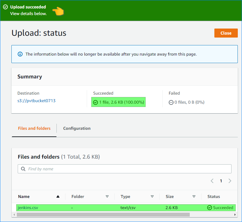acceder al cubo de aws s3