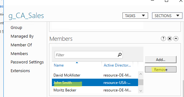 tipo de grupo del directorio activo