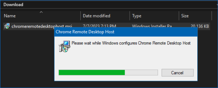 instalar escritorio remoto de Chrome