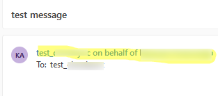 enviar en nombre de powershell de buzón compartido