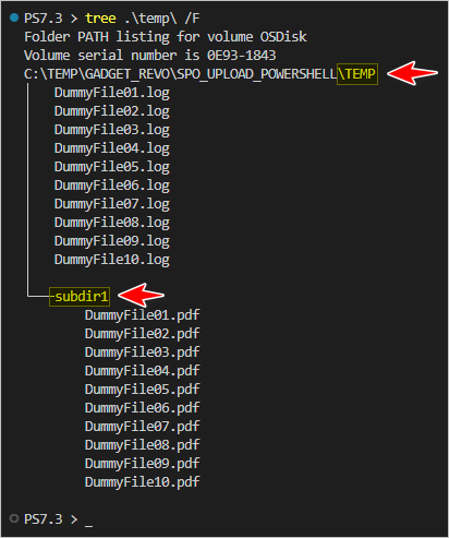mover archivo de powershell a sharepoint en línea