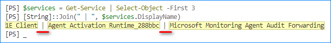 concatenación de cadenas powershell