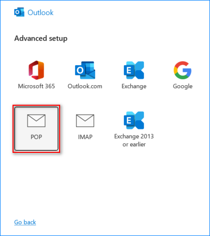 configuración de gmail en Outlook