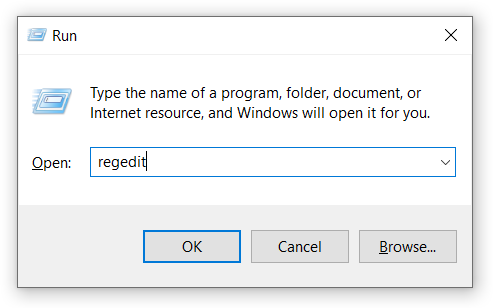 Registro de Windows 10 de la impresora predeterminada