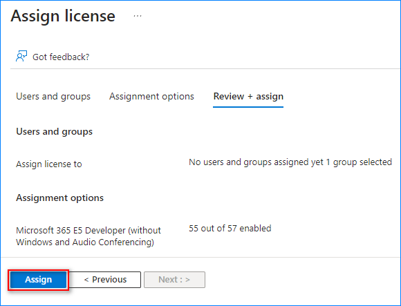 licencias basadas en grupos de anuncios de Azure para o365