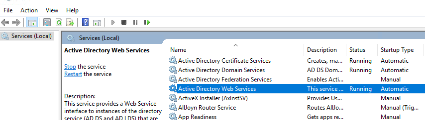no se puede encontrar un servidor predeterminado con el directorio activo