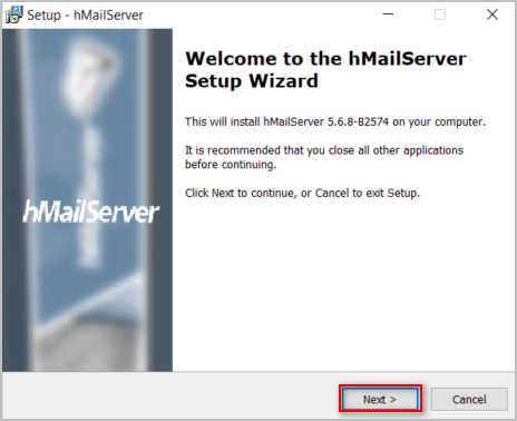 configuración del servidor hmail