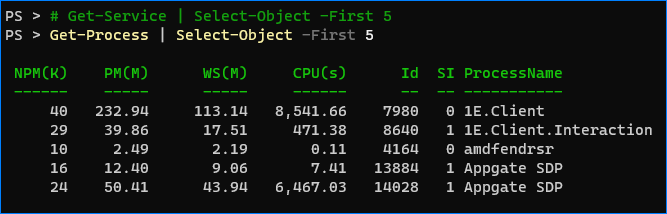 bloque de comentarios powershell ise