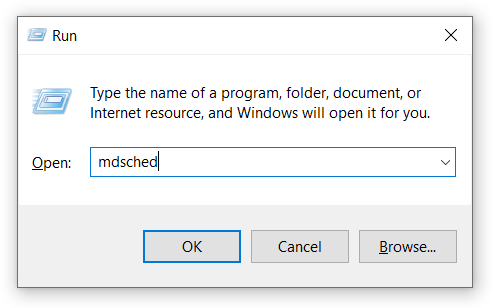 comprobar el estado de ram windows 10 cmd