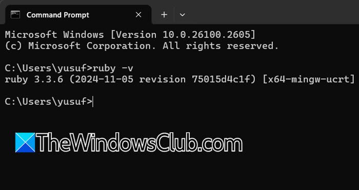 instalar rubí