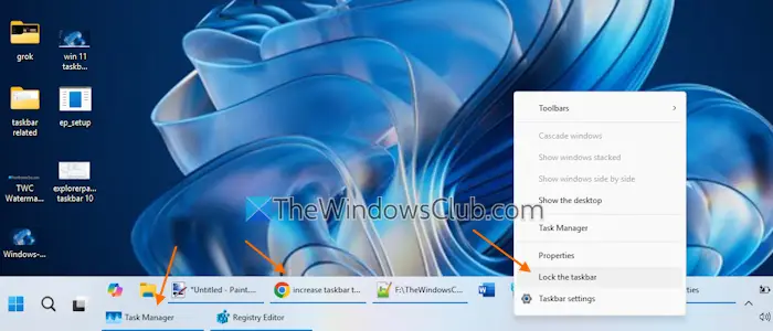 explorerpatcher agregar filas en la barra de tareas de Windows 11
