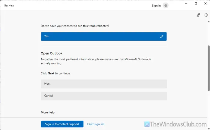 Utilice el solucionador de problemas de diagnósticos avanzados de Outlook para solucionar problemas de configuración en Windows 11