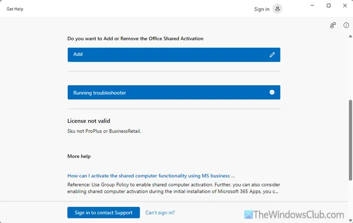 Microsoft 365 Compartir la activación de la computadora (SCA)