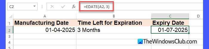 Use edate para intervalos mensuales