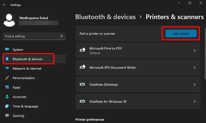 Error de impresora 0x00000775 en Windows 11