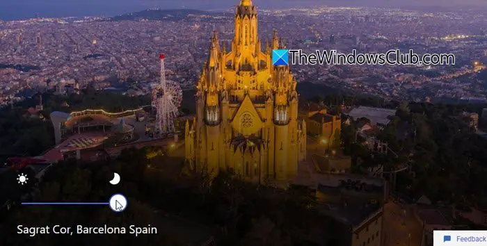 Vista de día nocturno
