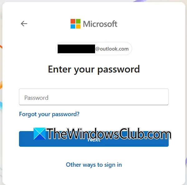 Otras formas de firmar una cuenta de Microsoft