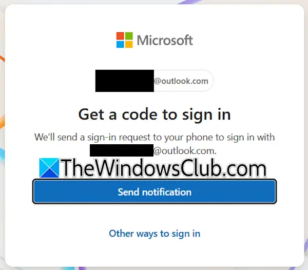 Enviar notificación en Microsoft Authenticator