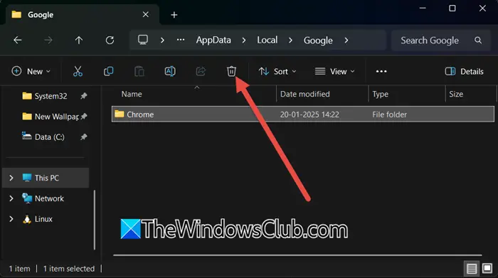 Chrome no se abre después de una restauración del sistema