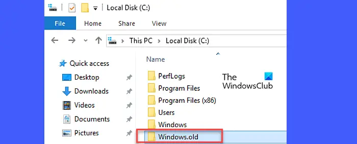 Carpeta Windows_old