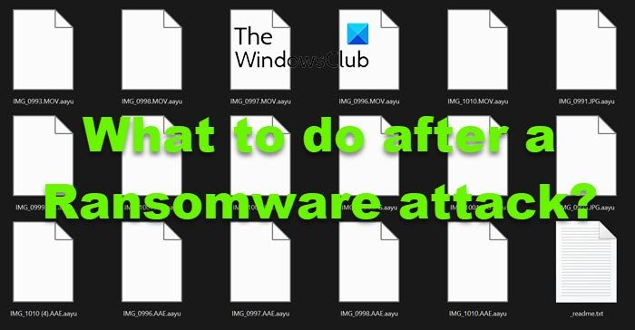 Qué hacer después de un ataque de ransomware